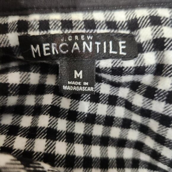J Crew Merchantile Flannel Half Zip Pullover Sz Med MSRP $120 - Picture 8 of 10
